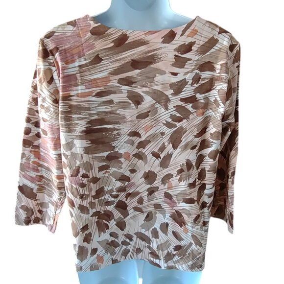 Alfred Dunner Petite 3/4 length-sleeved Top Size SP - Picture 4 of 10